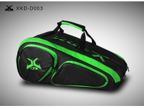 XKD-D003 黑綠色雙肩背羽毛球拍包