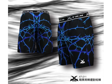 X7-211 暗黑荊棘運動短褲