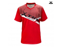 XAD-H043 紅色挑戰運動V領 T-shirt