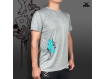 XAA-L081 吸溼排汗 運動T-SHIRT短袖上衣 麻花灰