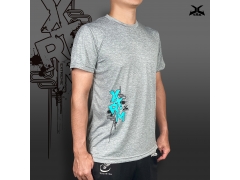 XAA-L081 吸溼排汗 運動T-SHIRT短袖上衣 麻花灰